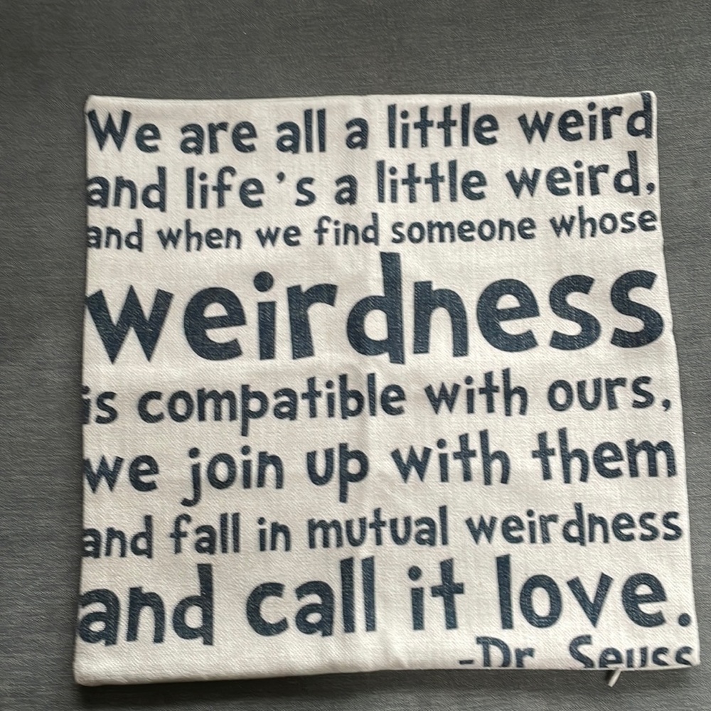 Throw pillow cover Dr. Seuss